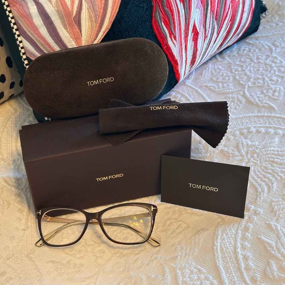 Tom Ford Authentic Glasses TF 5353 Brown and Gold